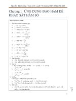 Trắc nghiệm toán giải tiích lớp 12 