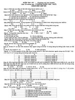 cau hoi trac nghiem chuong oxi  luu huynh