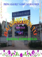 Bài giảng Toán 1 chương 3 bài 6: Mười ba, mười bốn, mười lăm