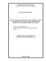 đánh giá định lượng khả năng chống lại mất mát gói tin của thuật toán mã hóa ilbc trong các hệ thống thông tin thoại (tt) 