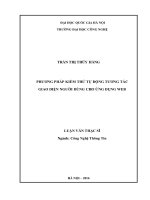 Phương pháp kiểm thử tự động tương tác giao diện người dùng cho các ứng dụng web 