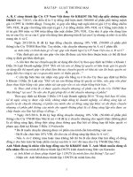 Tài liệu thi tốt nghiệp môn Luật thương mại topica phần bài tập