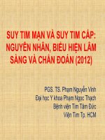 suy tim man va suy tim cap ng nhan bieu hien lam sang va cd 2012 