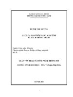 Các lừa đảo trên mạng máy tính và cách phòng tránh (tt) 