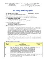 Đề cương chi tiết học phần  khí cụ điện