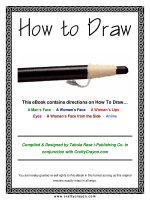 Draw for kid     face ,lips, eyes anime ( Vẽ mặt, môi, mắt nhân vật hoạt hình)