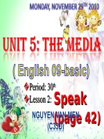 THAO GIẢNG NGHIỆP VỤ SƯ PHẠM TIẾNG ANH LỚP 9