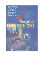 GIÁO TRÌNH THÔNG TIN DI ĐỘNG