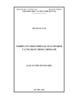Nghiên cứu phân phối xác suất ổn định và ứng dụng trong thống kê