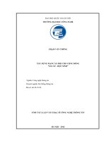 Xây dựng mạng xã hội cho cộng đồng gia sư   học sinh (tt) 