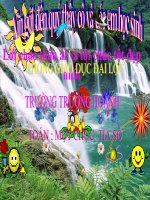 Bài giảng Toán 1 chương 3 bài 4: Một chục. Tia số