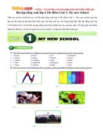 Bài tập tiếng Anh lớp 6 Thí điểm Unit 1: My new School