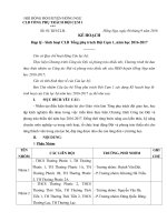 KẾ HOẠCH HOẠT ĐỘNG CLB TỔNG PHỤ TRÁCH