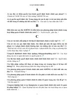 Ngân hàng câu hỏi và đáp án môn Luật hành chính