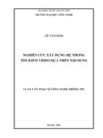 Nghiên cứu xây dựng hệ thống tìm kiếm video dựa trên nội dung 