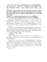 ỨNG DỤNG PHẦN MỀM MATLAB SIMULINK XÂY DỰNG MÔ HÌNH ĐIỀU KHIỂN KẾT HỢP SỰ LÀM VIỆC CỦA THANH ỔN ĐỊNH NGANG VÀ HỆ THỐNG PHANH ĐỂ TĂNG CƯỜNG KHẢ NĂNG CHỐNG LẬT BÊN CỦA XE TẢI