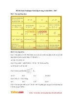 Đề thi Violympic Toán lớp 8 vòng 1 năm 2016 - 2017