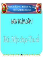 Bài giảng Toán 1 chương 3 bài 4: Một chục. Tia số