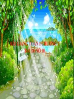 Bài giảng Toán 1 chương 1 bài 14: Số 10