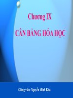 Chuong 9   can bang hoa hoc 