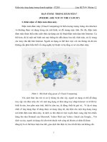 Bài tập nhóm Kiến trúc ứng dụng trong doanh nghiệp Bạn ở đâu trong đám mây