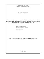 Phương pháp kiểm thử tự động tương tác giao diện người dùng cho các ứng dụng web (TT) 