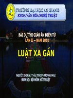 BÀI DỰ THI GIÁO ÁN ĐIỆN TỬ LUẬT XA GẦN