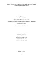 Financial Reporting Assignment 1