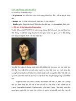 TÀI LIỆU THAM KHẢO   NHỮNG CỐNG HIẾN của COPECNICH và BRUNO CHO KHOA học THẾ GIỚI