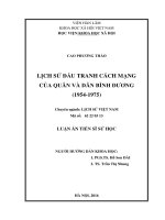 Lịch sử đấu tranh cách mạng của quân và dân Bình Dương (19541975)