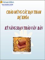 Bài giảng kỹ năng soạn thảo văn bản 