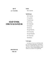 HỎI ĐÁP VỀ PHÒNG, CHỐNG TÁC HẠI CỦA RƯỢU BIA