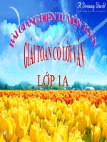 Bài giảng Toán 1 chương 3 bài 13: Giải toán có lời văn