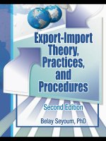 Export Import Theory, Practices and Procedures