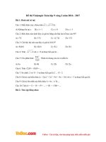 Đề thi Violympic Toán lớp 9 vòng 2 năm 2016 - 2017