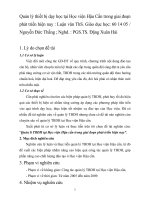 Quản lý thiết bị dạy học tại Học viện Hậu Cần trong giai đoạn phát triển hiện nay