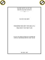 Tình hình thu hút vốn ODA của nhật bản vào việt nam 