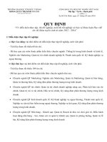 QUY ĐỊNH            “Vv điều kiện thực tập, thi tốt nghiệp, môn thi tốt nghiệp và bảo vệ khóa luận Học chế tín chỉ khóa tuyển sinh từ năm 2012  2014