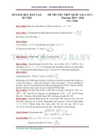 Đáp án đề sở GD hà nội 