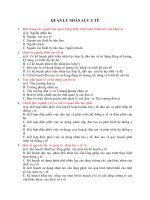 QUẢN lý NHÂN lực y tế 