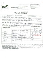 Mẫu kiểm soát thực tập đại học Tôn Đức Thắng