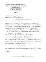 Đề thi (đề xuất) trại hè hùng vương lần thứ XII năm 2016 toán 10 hoàng văn thụ hòa bình 