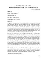 TRƯỜNG HỢP LÂM SÀNG BỆNH CẢNH SA SÚT TRÍ TUỆ KHỞI PHÁT SỚM