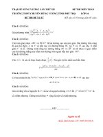 Đề thi (đề xuất) trại hè hùng vương lần thứ XII năm 2016 toán 10 chuyên hùng vương phú thọ 