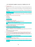 CÁC CHỈ số sức KHỎE và QUẢN lý THÔNG TIN y tế 