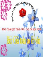 Bài giảng Toán 1 chương 3 bài 13: Giải toán có lời văn