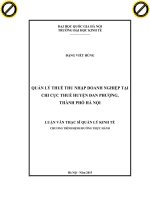 Quản lý thuế thu nhập doanh nghiệp tại chi cục thuế huyện đan phượng, thành phố hà nội 