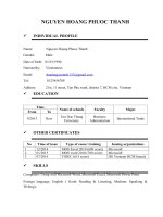 CV Mẫu dành cho sinh viên mới ra trường