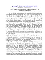 TÀI LIỆU THAM KHẢO   CÁCH NHÌN của mỹ về THẤT bại KHI TIẾN HÀNH CHIẾN TRANH ở VIỆT NAM từ QUAN điểm của NHỮNG NHÀ CHÍNH TRỊ