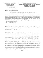 Đề thi (đề xuất) trại hè hùng vương lần thứ XII năm 2016 toán 10 lê hồng phong nam định 